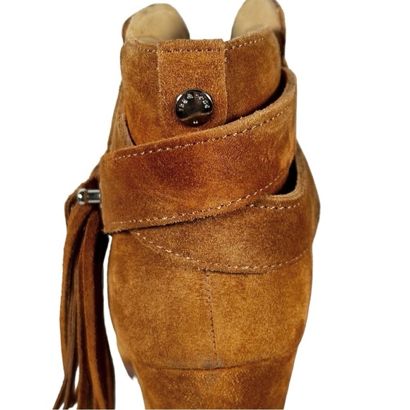 RAG & BONE Harrow Fringed Suede Ankle Boots - Picture 4 of 12